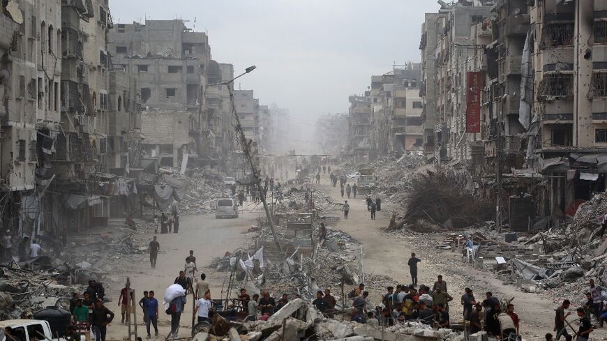 Displaced Palestinians have seized upon a ceasefire to return to their devastated homes in Gaza