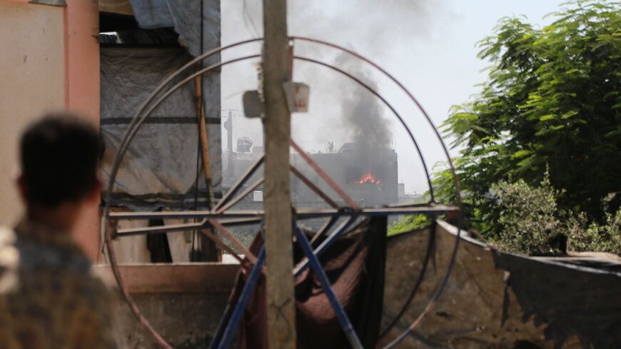 The aftermath of an Israeli strike in Jabalia in the northern Gaza Strip on August 20, 2025