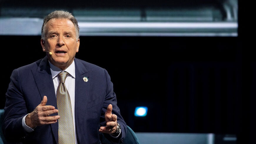 Steve Witkoff, U.S. Special Envoy to the Middle East, speaks during the America Business Forum at Kaseya Center in Miami, Florida, U.S. November 6, 2025. REUTERS/Marco Bello