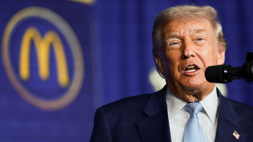 U.S. President Donald Trump delivers remarks at the McDonald's Impact Summit at the Westin Hotel in Washington, D.C., U.S., November 17, 2025. REUTERS/Evelyn Hockstein