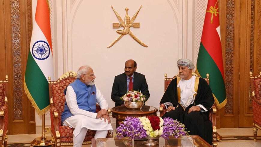 Indian Prime Minister Narendra Modi meets with Oman's Deputy Prime Minister for Defence Affairs Sayyid Shihab bin Tariq Al Said in Muscat, Oman, December 17, 2025. Oman News Agency/Handout via REUTERS