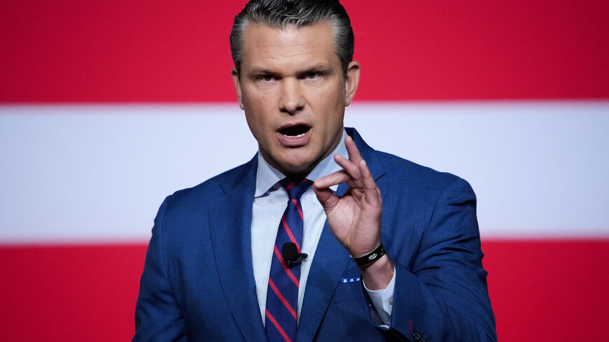 U.S. Secretary of Defense Pete Hegseth speaks to senior military leaders at Marine Corps Base Quantico, in Quantico, Virginia, U.S., September 30, 2025. Andrew Harnik/Pool via REUTERS