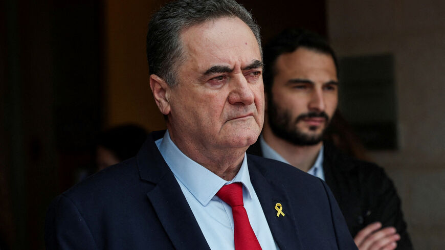 FILE PHOTO: Israeli Foreign Minister Israel Katz looks on, amid the ongoing conflict in Gaza between Israel and Hamas, in Jerusalem, November 7, 2024. REUTERS/Ronen Zvulun/File Photo