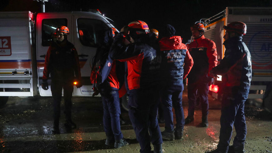 Turkish search and rescue teams arrive to a crash site of a jet carrying Libya's army chief of staff Mohammed Ali Ahmed Al-Haddad near Kesikkavak village, Turkey, December 24, 2025. REUTERS/Cagla Gurdogan