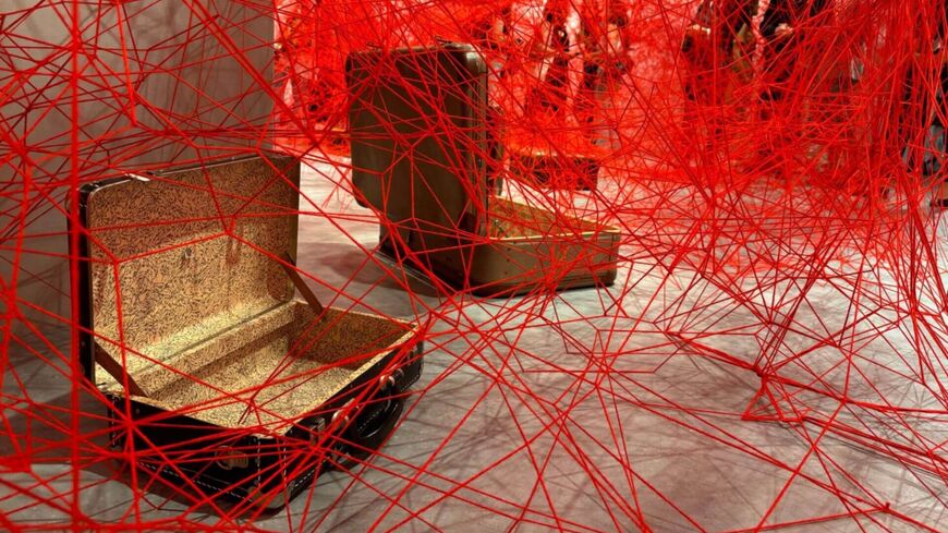 “Between Worlds” by Chiharu Shiota (Courtesy of Istanbul Modern)