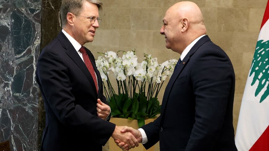 President Joseph Aoun told a United Nations Security Council delegation that the Lebanese "do not want war again"