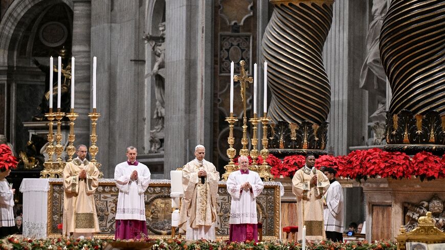 Pope Leo XIV was presiding over his first Christmas services as pontiff