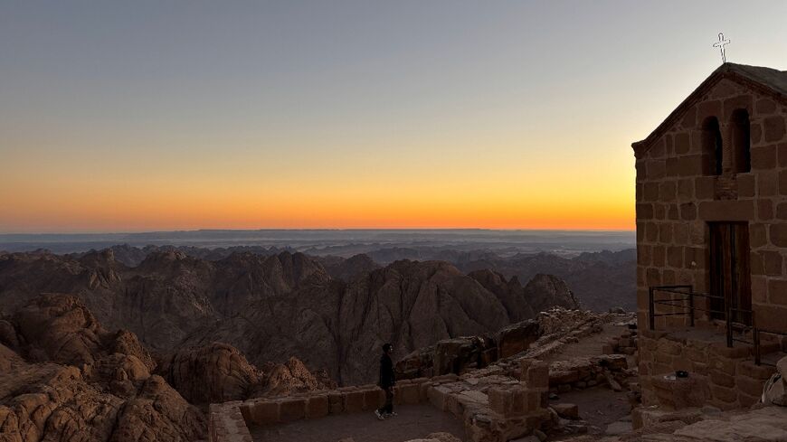 On Mount Sinai in the Saint Catherine valley, hotels are under construction as part of Egypt's new tourism megaproject