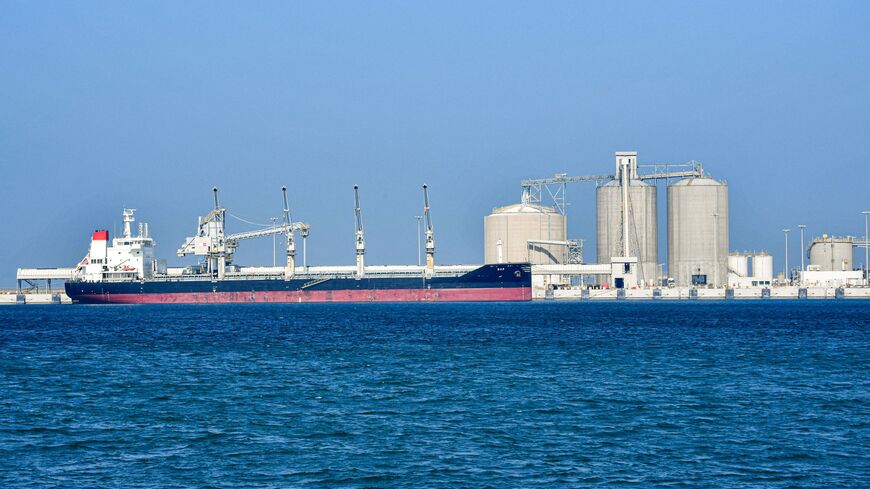 This picture taken on December 11, 2019, shows an oil tanker at the port of Ras al-Khair, about 185 kilometres north of Dammam in Saudi Arabia's eastern province overlooking the Gulf. (Photo by GIUSEPPE CACACE / AFP) (Photo by GIUSEPPE CACACE/AFP via Getty Images)