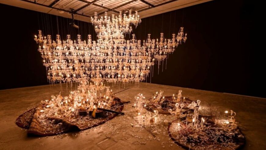 Jompet Kuswidananto’s “Keroncong Concordia” (detail), 2019. (Image courtesy of Sharjah Art Foundation. Photography by Shanavas Jamaluddin)