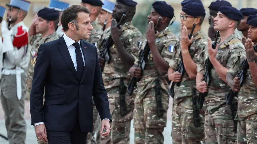 France's President Emmanuel Macron is in the United Arab Emirates as part of a traditional Christmas-time visit to troops overseas