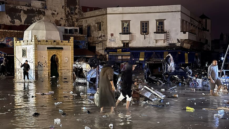 Residents were left wading through the town centre of Safi, a Moroccan coastal town, after a flash flood destroyed 70 homes and businesses and left at least 37 dead