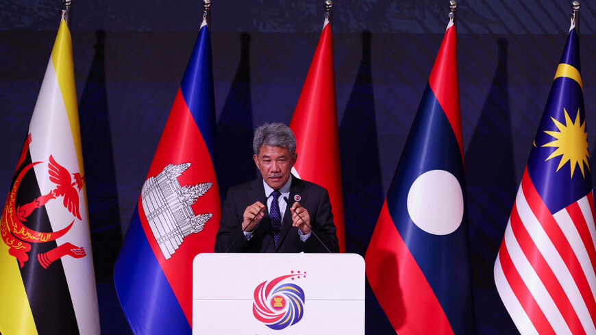 Malaysia's Foreign Minister Mohamad Hasan speaks as he attends a ceremony for the accession of Timor-Leste to the ASEAN charter in Kuala Lumpur, Malaysia October 25, 2025. REUTERS/Chalinee Thirasupa