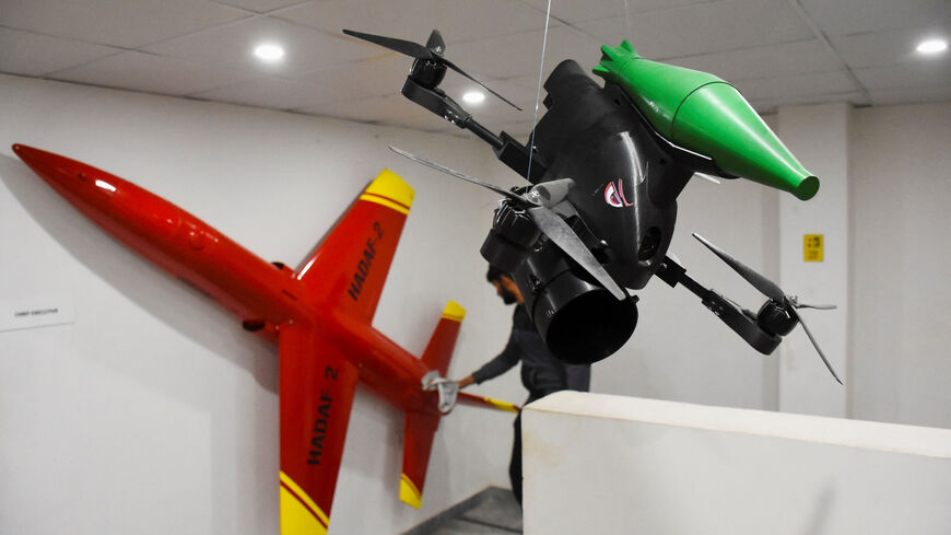 Drone models are displayed at the Sysverve Aerospace Private Limited in Rawalpindi, Pakistan, January 16, 2026. REUTERS/Waseem Khan