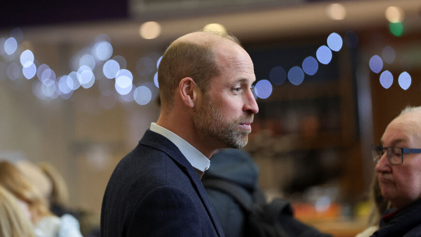 Britain's William, Prince of Wales visits the National Curling Academy in Stirling, Scotland, Britain, January 20, 2026. REUTERS/Russell Cheyne/Pool