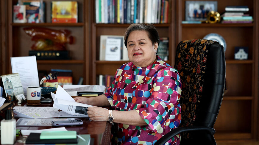 Philippine Foreign Affairs Secretary Ma. Theresa Lazaro speaks with Reuters for an interview in Pasay City, Metro Manila, Philippines, January 22, 2026. REUTERS/Eloisa Lopez