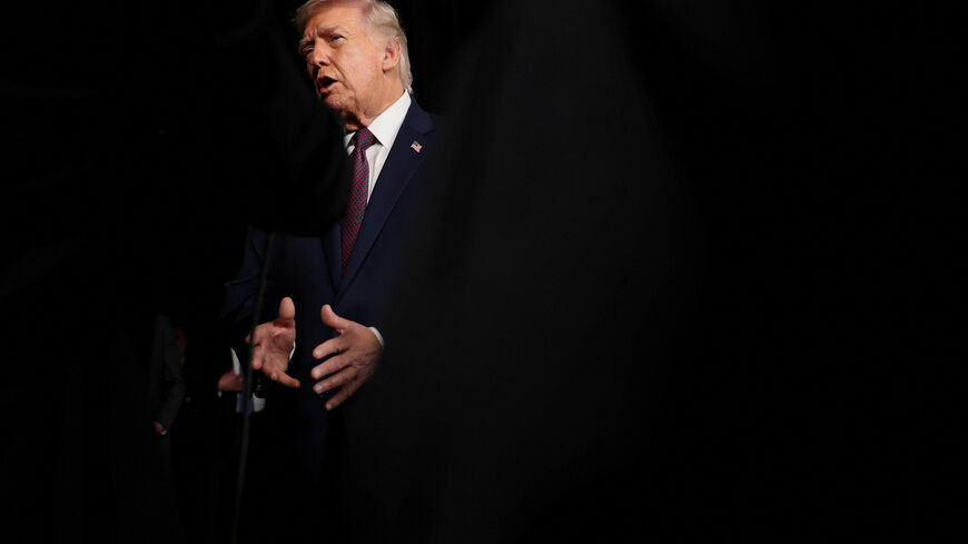 U.S. President Donald Trump speaks on the day of the premiere of the documentary film "Melania" at the John F. Kennedy Center for the Performing Arts, recently renamed to include U.S. President Donald Trump's name, in Washington, D.C., U.S., January 29, 2026. REUTERS/Kylie Cooper