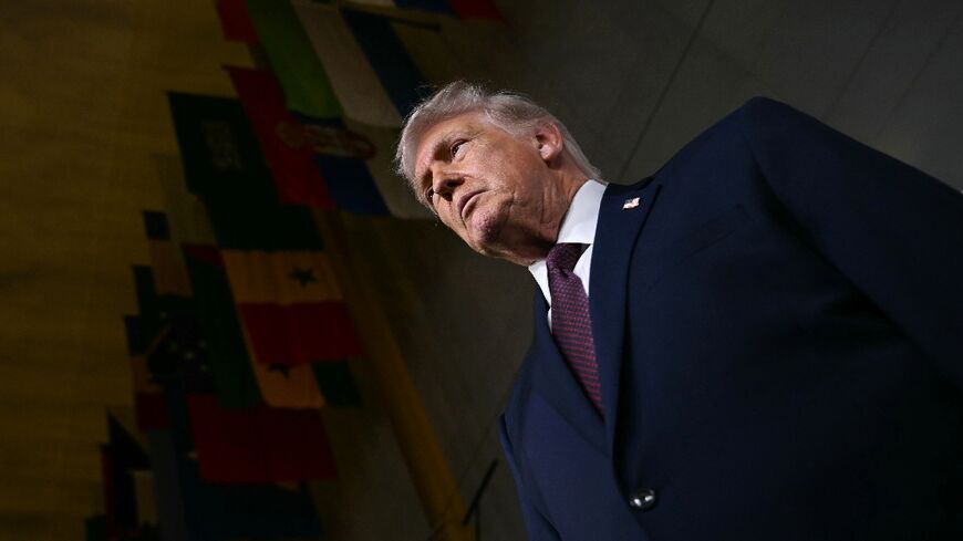 US President Donald Trump is seen as having several options over Iran
