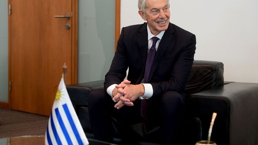 Former British prime minister Tony Blair on a visit to Uruguay in October 2025