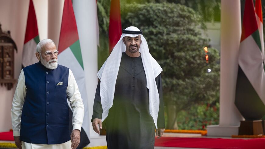 UAE President Sheikh Mohamed bin Zayed Al Nahyan and Indian Prime Minister Narendra Modi meet in New Delhi, Jan. 19, 2026.