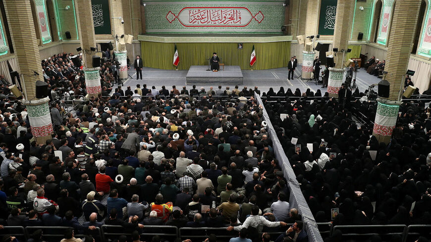 Iran's Supreme Leader Ayatollah Ali Khamenei speaks during a meeting in Tehran, Iran, February 1, 2026. Office of the Iranian Supreme Leader/WANA (West Asia News Agency)/Handout via REUTERS