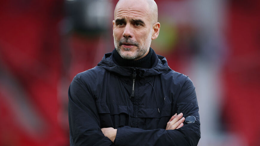 Soccer Football - Premier League - Manchester United v Manchester City - Old Trafford, Manchester, Britain - January 17, 2026 Manchester City manager Pep Guardiola inside the stadium before the match REUTERS/Phil Noble