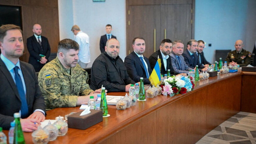 Secretary of Ukraine's National Security and Defence Council Rustem Umerov and other members of the Ukrainian delegation attend the second round of trilateral talks between the U.S., Russia and Ukraine, in Abu Dhabi, United Arab Emirates, February 4, 2026. UAE Ministry of Foreign Affairs/Handout via REUTERS