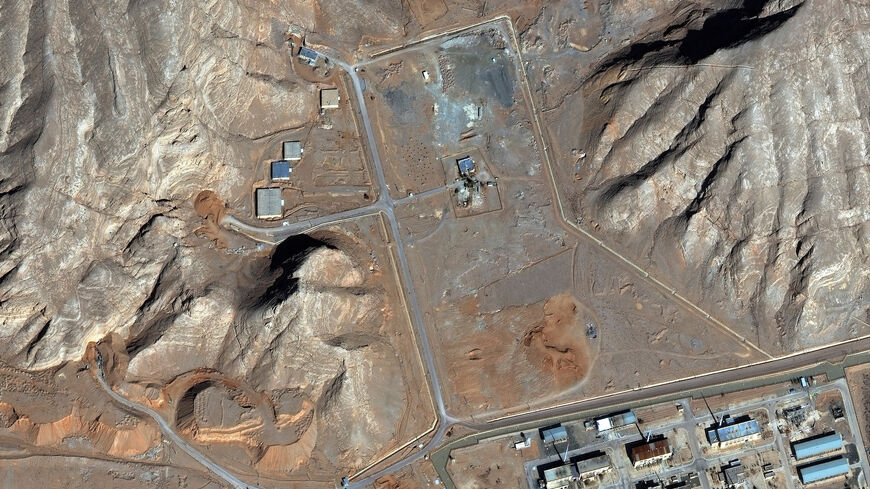 A satellite image shows tunnel entrances covered with soil at Isfahan nuclear complex, in Isfahan, Iran, February 10, 2026.  Vantor/Handout via REUTERS