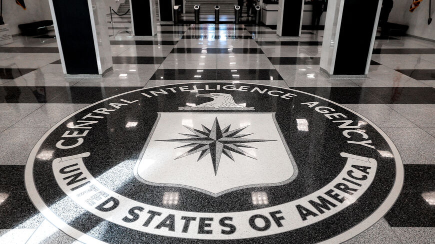 The seal of the Central Intelligence Agency is shown at the entrance of the CIA headquarters in McLean, Virginia, U.S., September 24, 2022. REUTERS/Evelyn Hockstein