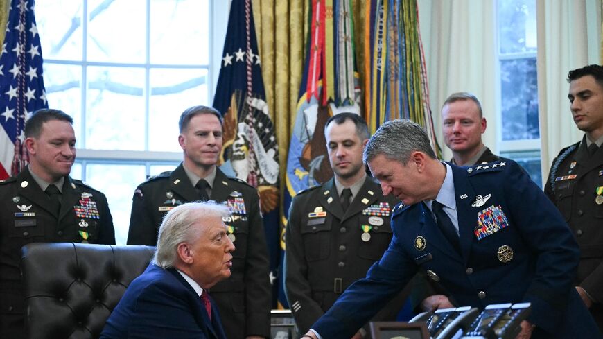 US President Donald Trump said General Dan Caine would be 'leading the pack' in case of military action against Iran