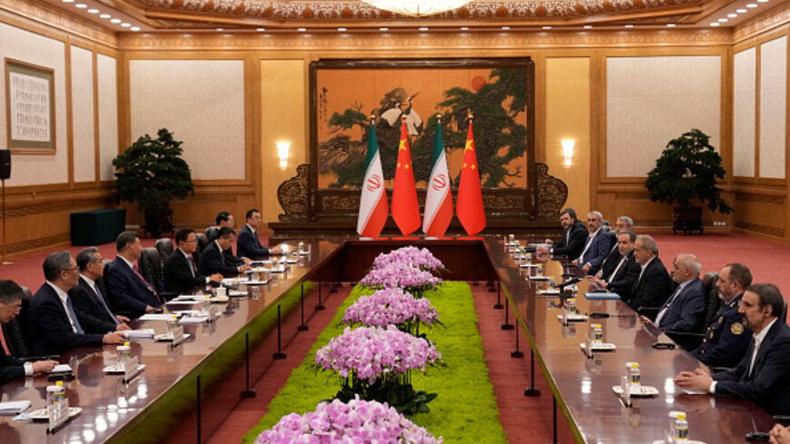 BEIJING, CHINA - SEPTEMBER 2: Iranian President Masoud Pezeshkian(R-4) attends a meeting with Chinese President Xi Jinping(L-4) at The Great Hall of the People on September 2, 2025 in Beijing, China. At the invitation of Chinese President Xi Jinping, 26 foreign heads of state and government will attend a military parade commemorating the 80th anniversary of the end of World War II and Japan's surrender. (Photo by Parker Song - Pool / Getty Images)