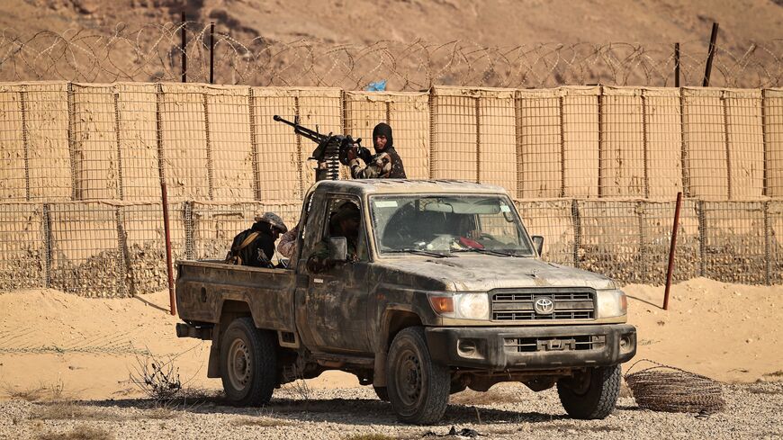 This photograph taken on Jan. 20, 2026, organized by the Saudi-backed Yemeni government, shows Saudi-backed Yemeni forces in the city of Mukalla in Yemen's coastal southern Hadhramaut province. 