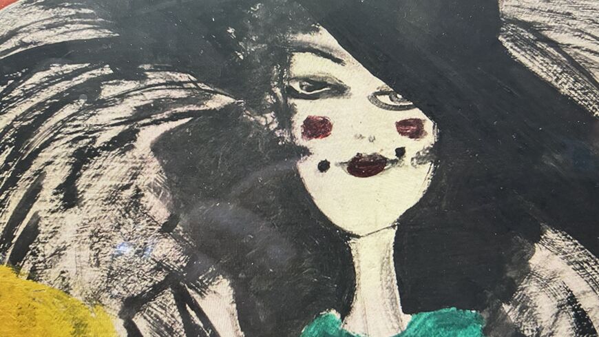 A detail from Zeliha Berksoy’s “Feast at the  Prison” (Photo courtesy of Istanbul Modern)