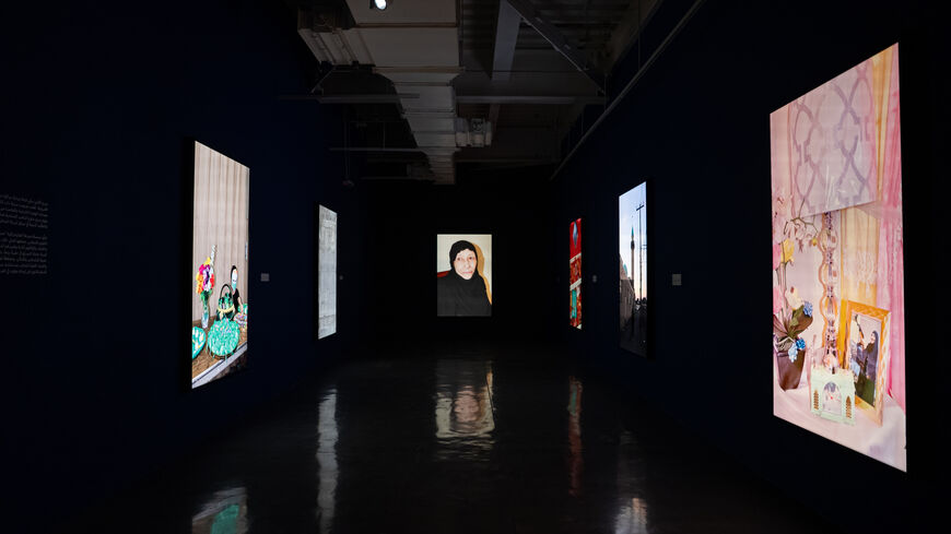 An exhibition view of ‘Jameel Prize: Moving Images’ at Hayy Jameel in Jeddah. (Courtesy of Art Jameel. Photography by Banan Sindi)