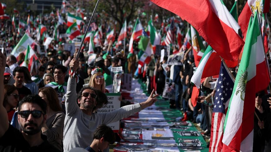 There were vast demonstrations of Iranians abroad on Saturday