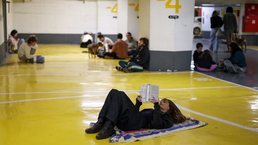 Israelis were taking shelter underground for the second time in less than a year