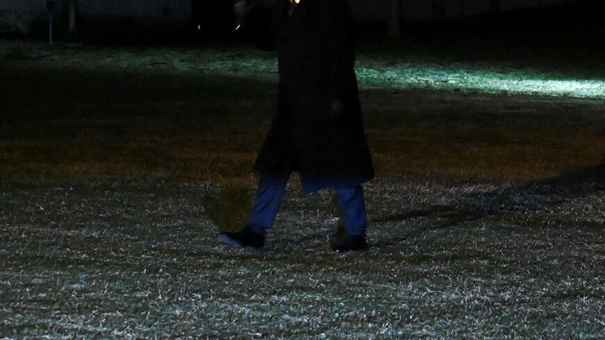 U.S. President Donald Trump returns to the White House, after Israel and the U.S. launched strikes on Iran, in Washington, D.C., U.S., March 1, 2026. REUTERS/Annabelle Gordon