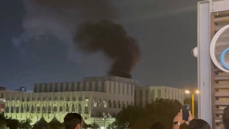 Smoke billows from an area near the U.S. Consulate in Dubai, United Arab Emirates, amid the U.S.-Israeli conflict with Iran, March 3, 2026, in this screengrab from video obtained from social media. Video Obtained By Reuters/via REUTERS