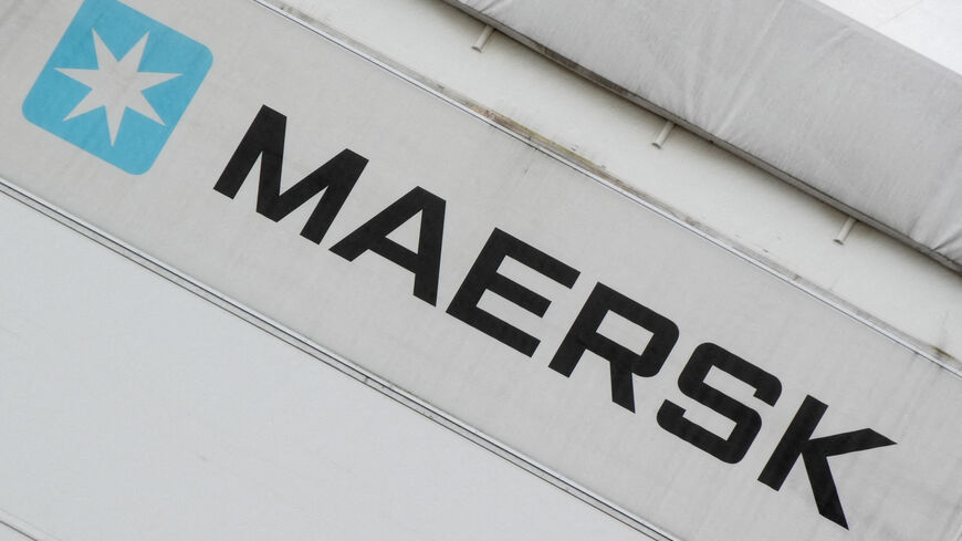 FILE PHOTO: A sign for Maersk outside their offices in Copenhagen, Denmark, December 19, 2025. REUTERS/Tom Little/File Photo