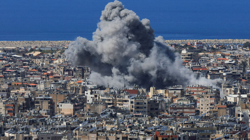 Smoke billows after an Israeli strike on Beirut's southern suburbs, following an escalation between Hezbollah and Israel amid the U.S.-Israeli conflict with Iran, Lebanon, March 9, 2026. REUTERS/Mohamed Azakir