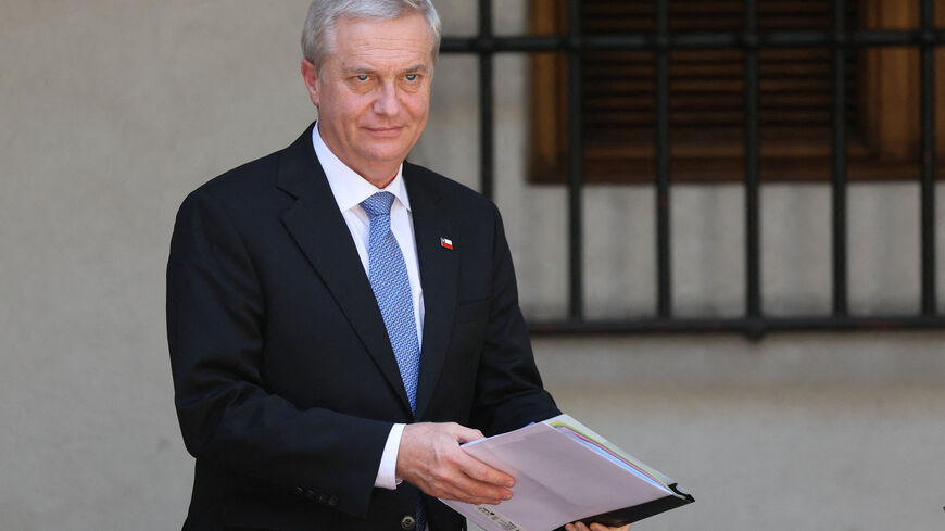 President-elect Jose Antonio Kast gets ready to speak to the media after meeting with Chile's President Gabriel Boric at La Moneda Presidential Palace in Santiago, Chile, March 8, 2026. REUTERS/Pablo Sanhueza