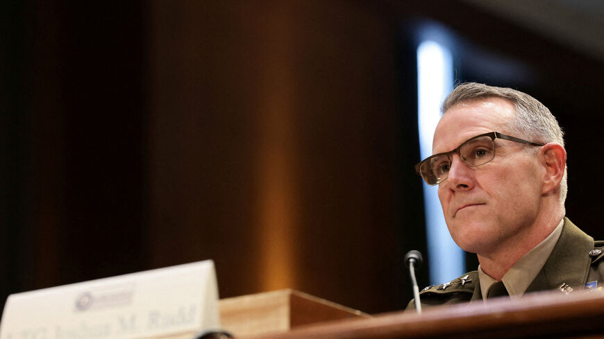 FILE PHOTO: U.S. Army Lieutenant General Joshua Rudd, Deputy Commander of U.S. Indo-Pacific Command, President Donald Trump's nominee to lead the National Security Agency and U.S. Cyber Command, testifies before a Senate Intelligence Committee confirmation hearing on Capitol Hill in Washington, D.C., U.S., January 29, 2026. REUTERS/Jonathan Ernst/File Photo
