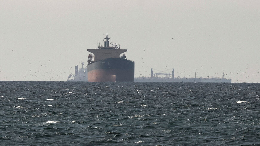 Tankers sail in the Gulf, near the Strait of Hormuz, as seen from northern Ras al-Khaimah, near the border with Oman’s Musandam governance, amid the U.S.-Israeli conflict with Iran, in United Arab Emirates, March 11, 2026. REUTERS/Stringer