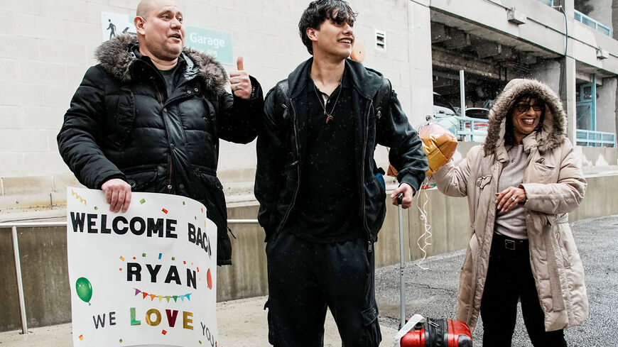 Ryan Rivera arrives via U.S. government chartered flight at John F. Kennedy (JFK) International Airport,  amid the U.S.-Israel conflict with Iran, in New York City, U.S., March 5, 2026. REUTERS/Eduardo Munoz