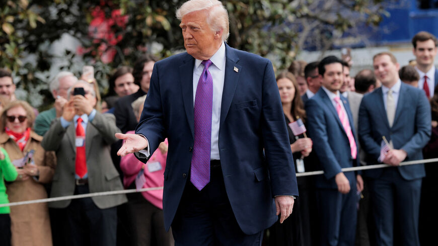 U.S. President Donald Trump walks as he heads to Marine One to travel to Ohio and Kentucky, from the White House in Washington, D.C., U.S., March 11, 2026. REUTERS/Brian Snyder