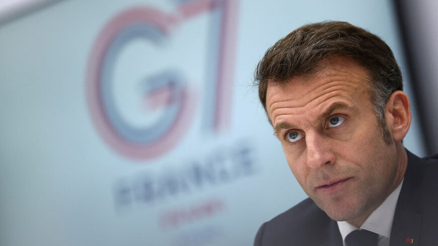 French President Emmanuel Macron chairs a video conference of G7 leaders to discuss the fallout of the war in Iran on the world economy, amid the U.S.-Israeli conflict with Iran, at the Elysee Palace in Paris, France, March 11, 2026. REUTERS/Gonzalo Fuentes/Pool     TPX IMAGES OF THE DAY