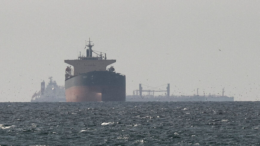 Tankers sail in the Gulf, near the Strait of Hormuz, as seen from northern Ras al-Khaimah, near the border with Oman’s Musandam governance, amid the U.S.-Israeli conflict with Iran, in United Arab Emirates, March 11, 2026. REUTERS/Stringer