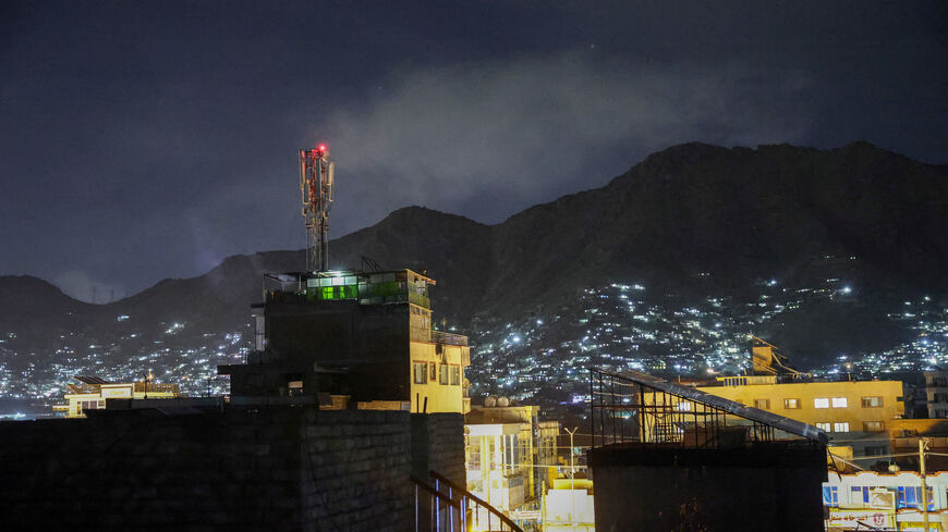 Smoke rises after an explosion in what the Taliban said was a Pakistani air strike in Kabul, Afghanistan, March 16, 2026. REUTERS/Sayed Hassib