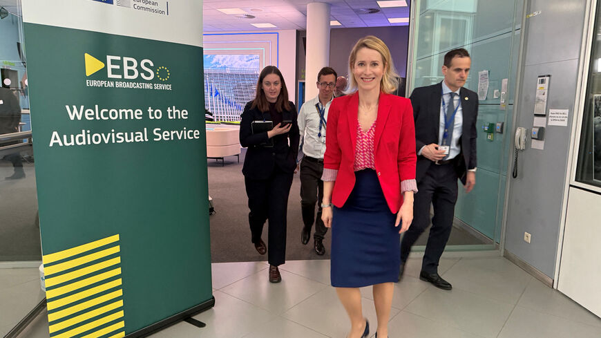 EU High Representative for Foreign Affairs and Security Policy, Kaja Kallas walks after an interview with Reuters in Brussels, Belgium March 17, 2026. Picture taken with a mobile phone. REUTERS/Bart Biesemans