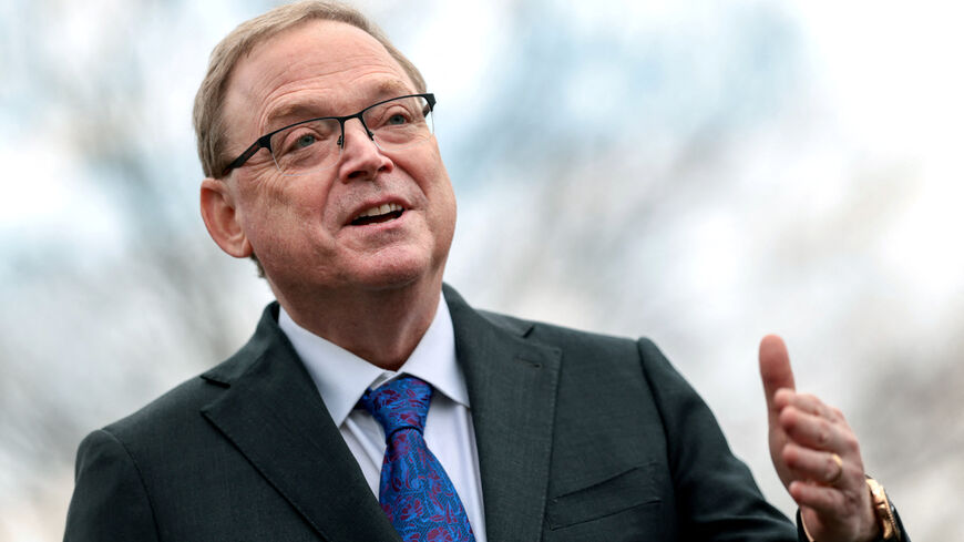 Kevin Hassett, Director of the National Economic Council, speaks to reporters outside the White House in Washington, D.C., U.S., February 25, 2026. REUTERS/Evelyn Hockstein